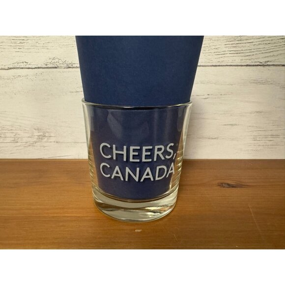 Crown Royal Whiskey Lowball Glass Cheers Canada Like New Condition - Picture 2 of 4